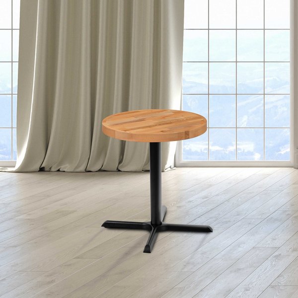 Flash Furniture 24" Round Butcher Block Style Table Top XU-BB24RD-GG